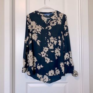 SimplyVera Vera Wang Long Sleeve Floral Blouse